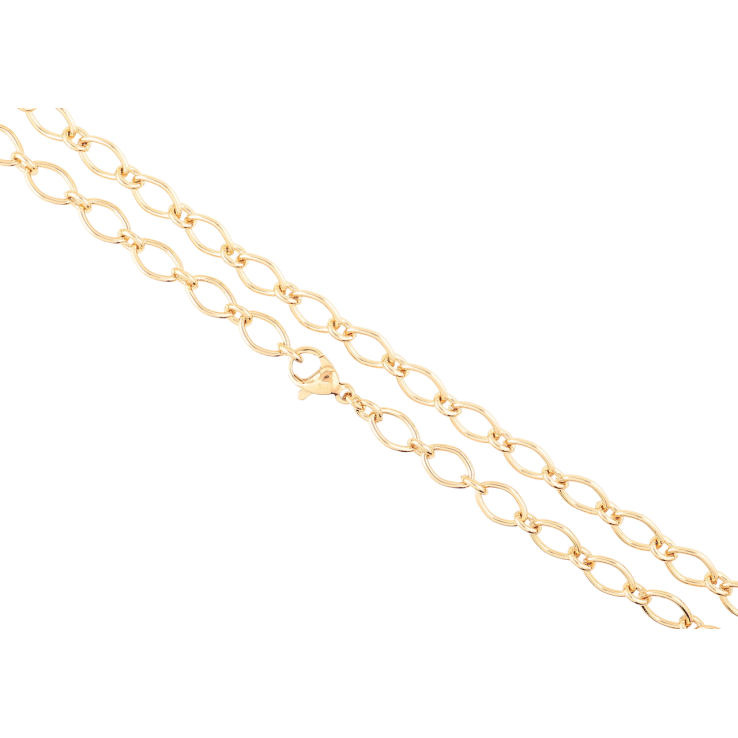 Цепочка Xuping Позолота 18K Плетение Фантазийное длинна 49см х 5мм фото №9