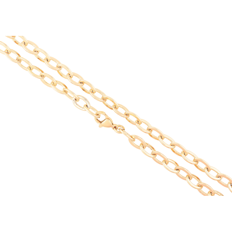 Ланцюжок Xuping Позолота 18K «Плетіння Якірне» довжина 50см х 5мм фото №1 Ланцюжок Xuping Позолота 18K «Плетіння Якірне» довжина 50см х 5мм фото №1