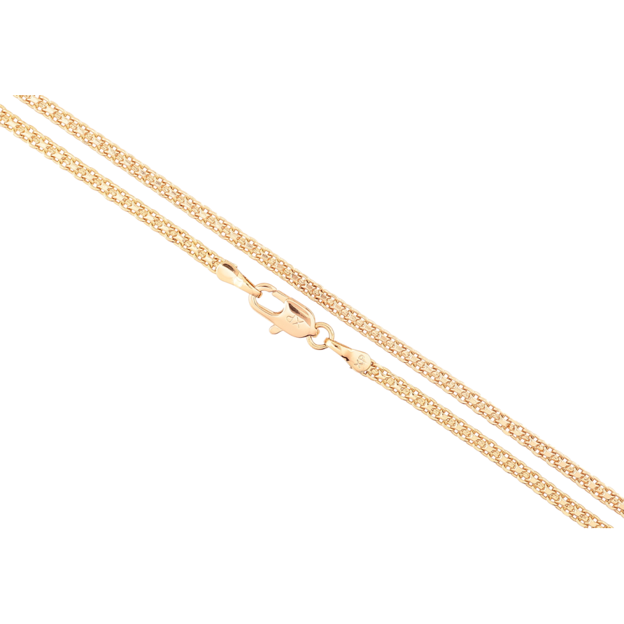 Ланцюжок Xuping Позолота 18K «Плетіння Італійський Бісмарк» довжина 45см х 2.5мм фото №1 Ланцюжок Xuping Позолота 18K «Плетіння Італійський Бісмарк» довжина 45см х 2.5мм фото №1