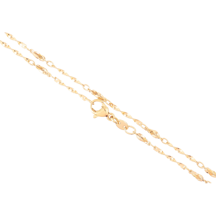 Цепочка Xuping Позолота 18K Плетение Фантазийное длинна 44см х 2мм фото №11