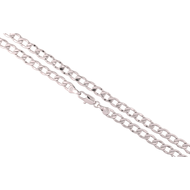 Цепочка Xuping Родий Плетение Панцирное перекрученное длина 45см х 5мм фото №1