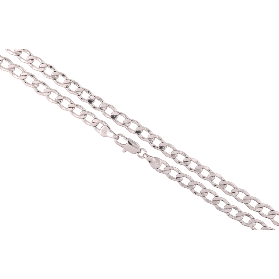 Ланцюжок Xuping Родій Плетіння Панцирне перекручене» довжина 45см х 5мм фото №1