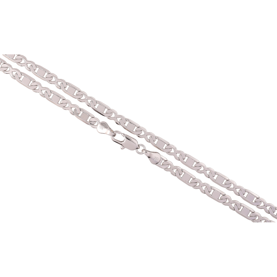 Ланцюжок Xuping Родій Плетіння Комбіноване» довжина 45см х 4мм фото №1