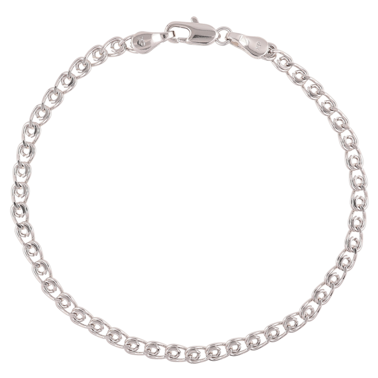 Браслет Xuping Родий Цепочка плетение Лав размер 19см х 3.5мм фото №23