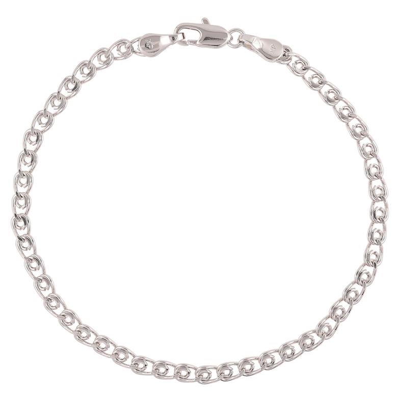 Браслет Xuping Родій «Ланцюжок плетіння Лав» розмір 19см х 3.5мм фото №1 Браслет Xuping Родій «Ланцюжок плетіння Лав» розмір 19см х 3.5мм фото №1