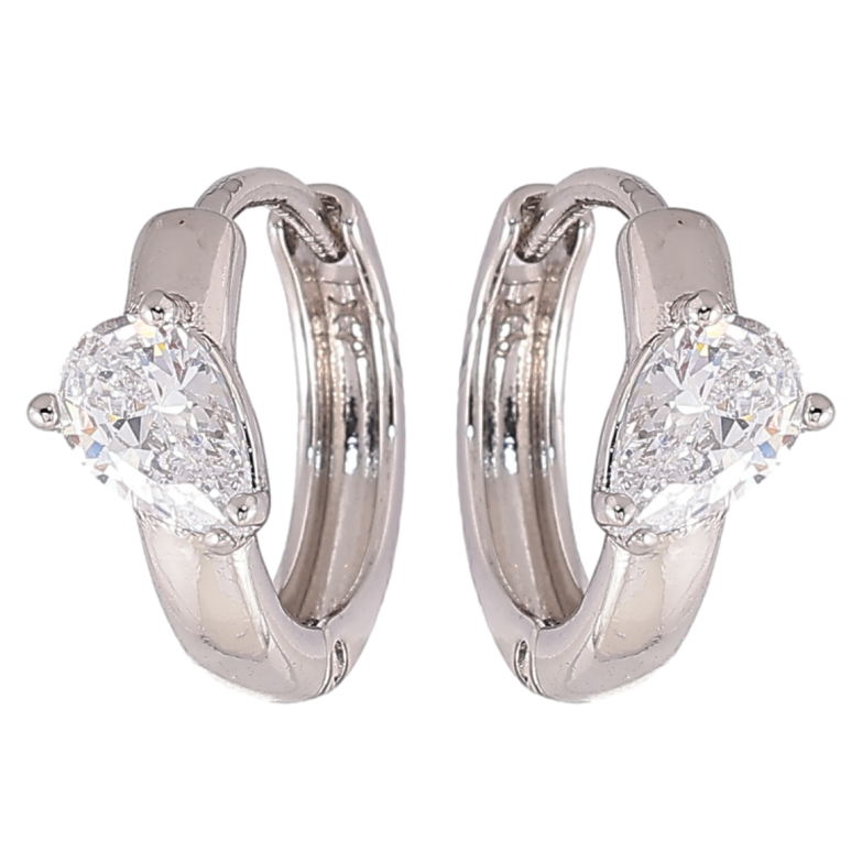 Сережки Xuping Родій колечка «Вставки фіаніти» фото №1