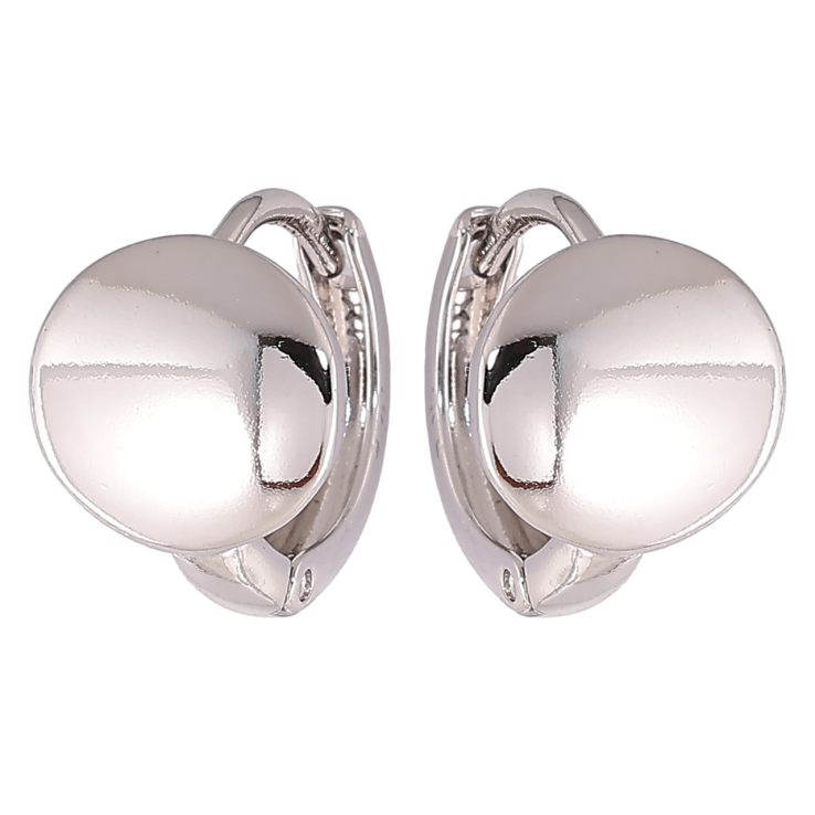 Серьги Xuping Родий колечки Зеркальные круги» фото №3 Серьги Xuping Родий колечки Зеркальные круги» фото №3