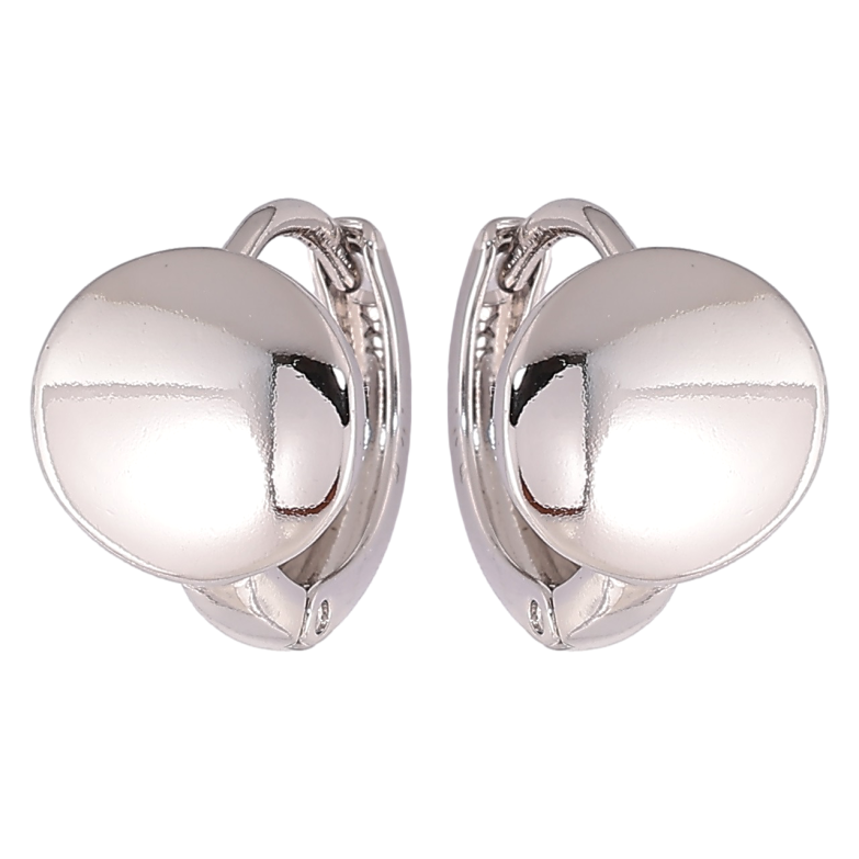 Серьги Xuping Родий колечки Зеркальные круги» фото №1