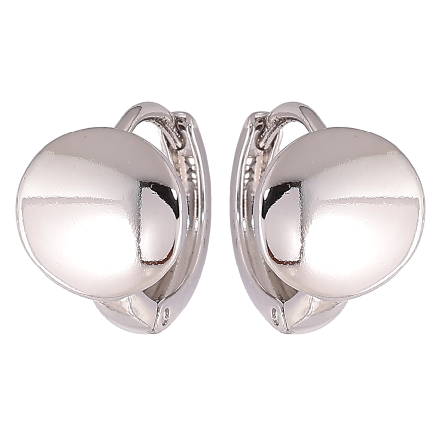 Серьги Xuping Родий колечки Зеркальные круги» фото №1