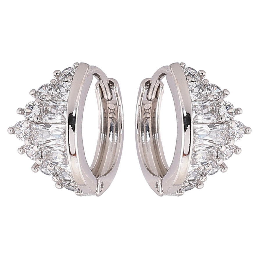 Сережки Xuping Родій колечка «Кришталева корона» фото №1