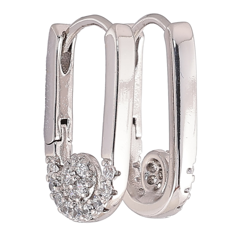 Сережки Xuping Родій колечка «Овальні з бічним візерунком» фото №1