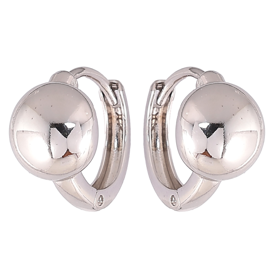 Сережки Xuping Родій колечка «Дзеркальні півсфери» фото №1