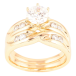 Кольцо Xuping Позолота 18K Двойное с фианитом и цирконием фото №1