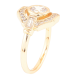 Кольцо Xuping Позолота 18K Шестигранник с инкрустацией цирконием фото №2