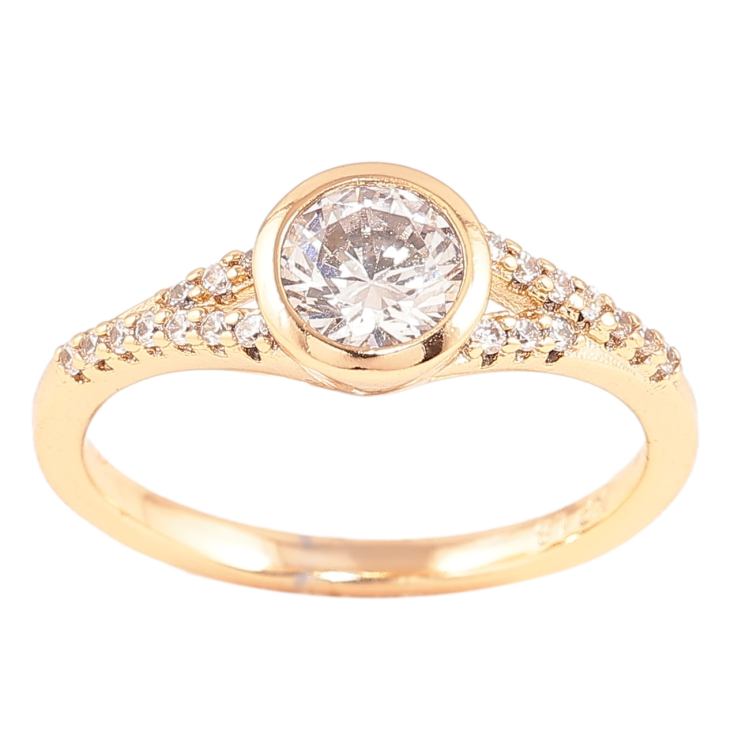 Каблучка Xuping Позолота 18K «Фіаніт з інкрустацією цирконієм» фото №13