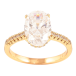 Кольцо Xuping Позолота 18K Фианит на дорожке циркония фото №1