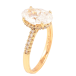 Кольцо Xuping Позолота 18K Фианит на дорожке циркония фото №2