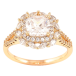 Кольцо Xuping Позолота 18K Инкрустация цирконием фото №1 Кольцо Xuping Позолота 18K Инкрустация цирконием фото №1