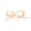 Серьги Xuping Позолота 18K английский замок Три кристалла фото №2 Серьги Xuping Позолота 18K английский замок Три кристалла фото №2