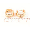 Сережки Xuping Позолота 18K колечка «Класика, шир 5.6мм фото №2