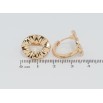 Серьги Xuping Позолота 18K колечки Фигурные овалы фото №2