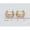 Сережки Xuping Позолота 18K колечка Різний орнамент серця фото №2