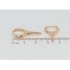 Серьги Xuping Позолота 18K колечки Декоративные фото №2