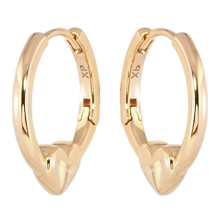 Серьги Xuping Позолота 18K колечки Сердечки фото №22