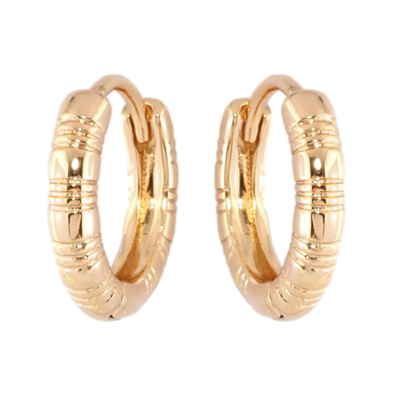 Серьги Xuping Позолота 18K колечки Декоративный узор фото №1 Серьги Xuping Позолота 18K колечки Декоративный узор фото №1