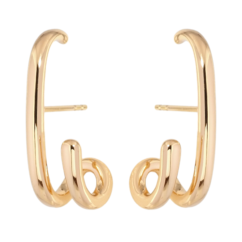 Серьги Xuping Позолота 18K пусеты Авангард фото №1 Серьги Xuping Позолота 18K пусеты Авангард фото №1