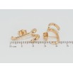 Серьги Xuping Позолота 18K пусеты Авангард фото №2