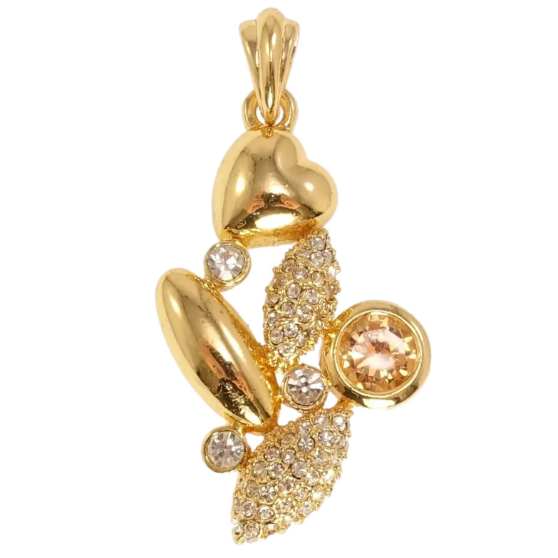 Кулон Fallon Позолота 18K Цветочек с кристаллом фото №1 Кулон Fallon Позолота 18K Цветочек с кристаллом фото №1