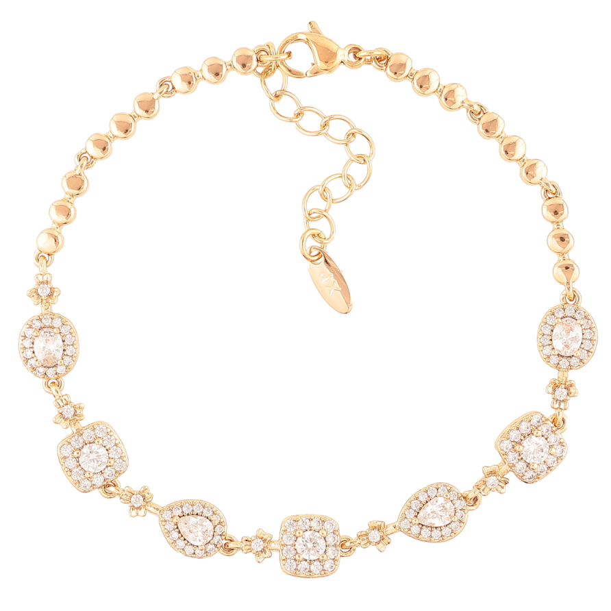 Браслет Xuping Позолота 18K «Інкрустація цирконієм» розмір з доп.цеп.17-20.5см х 2.5мм фото №1 Браслет Xuping Позолота 18K «Інкрустація цирконієм» розмір з доп.цеп.17-20.5см х 2.5мм фото №1