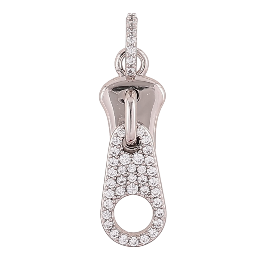Кулон Xuping Родій «Бігунок з цирконієм» для ланцюжка до 4мм фото №1