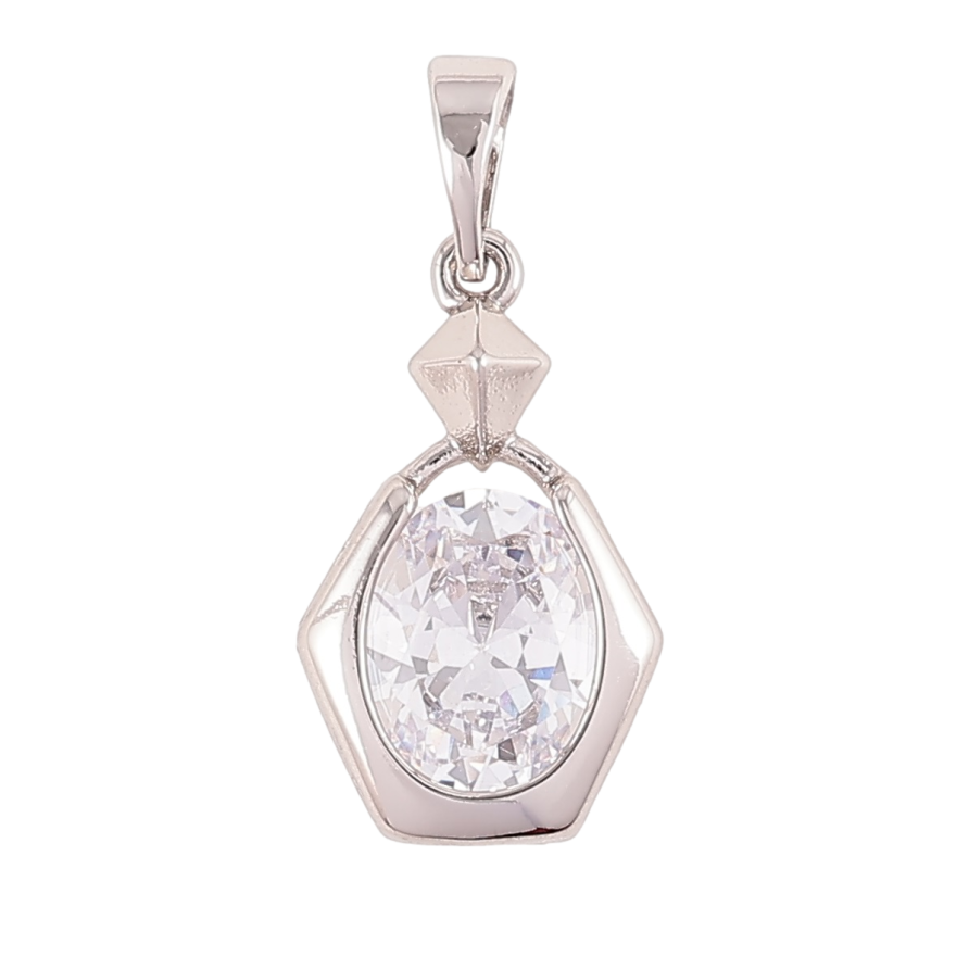 Кулон Xuping Родий Фигурная подвеска с фианитом для цепочки до 5мм фото №1