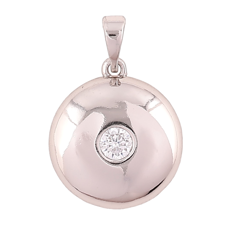 Кулон Xuping Родій «Колечко з цирконієм» для ланцюжка до 5мм фото №1 Кулон Xuping Родій «Колечко з цирконієм» для ланцюжка до 5мм фото №1