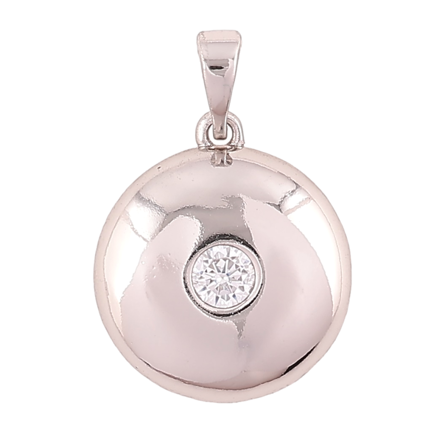 Кулон Xuping Родій «Колечко з цирконієм» для ланцюжка до 5мм фото №1 Кулон Xuping Родій «Колечко з цирконієм» для ланцюжка до 5мм фото №1