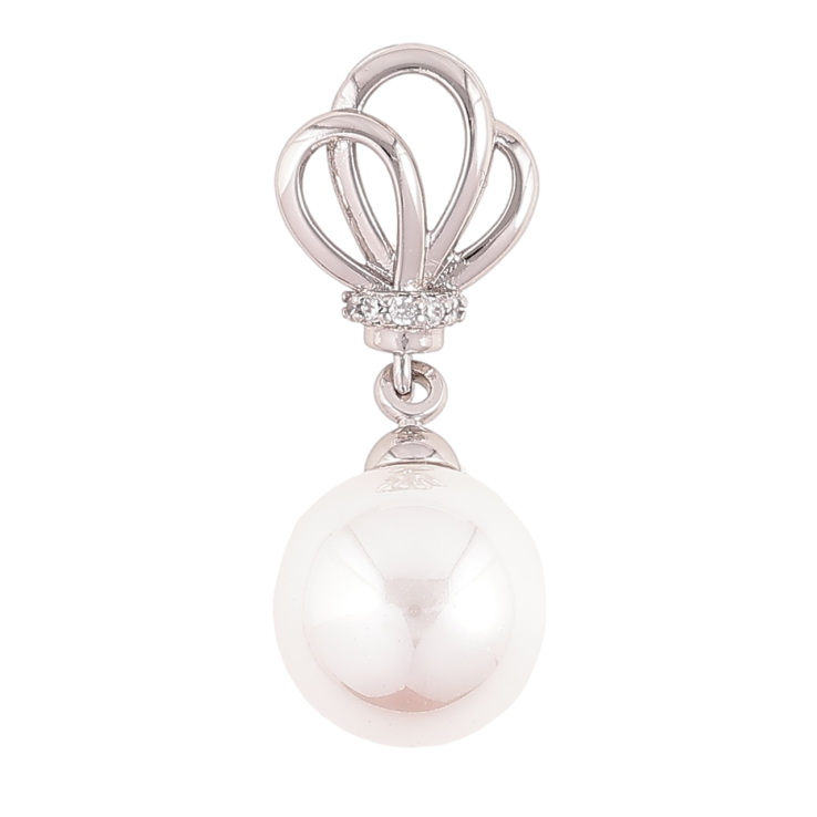 Кулон Xuping Родій «Перлинна підвіска» для ланцюжка до 2мм фото №3