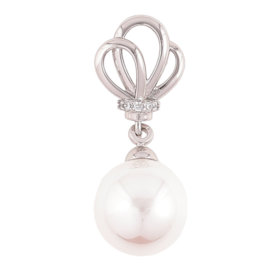 Кулон Xuping Родій «Перлинна підвіска» для ланцюжка до 2мм фото №1 Кулон Xuping Родій «Перлинна підвіска» для ланцюжка до 2мм фото №1