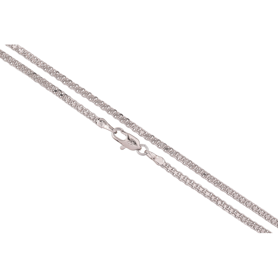 Цепочка Xuping Родий Плетение Итальянский Бисмарк длина 50см х 2мм фото №1 Цепочка Xuping Родий Плетение Итальянский Бисмарк длина 50см х 2мм фото №1