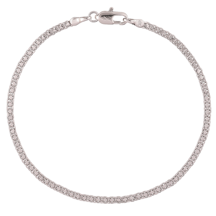 Браслет Xuping Родий Цепочка плетение Итальянский Бисмарк размер 19см х 2мм фото №20 Браслет Xuping Родий Цепочка плетение Итальянский Бисмарк размер 19см х 2мм фото №20