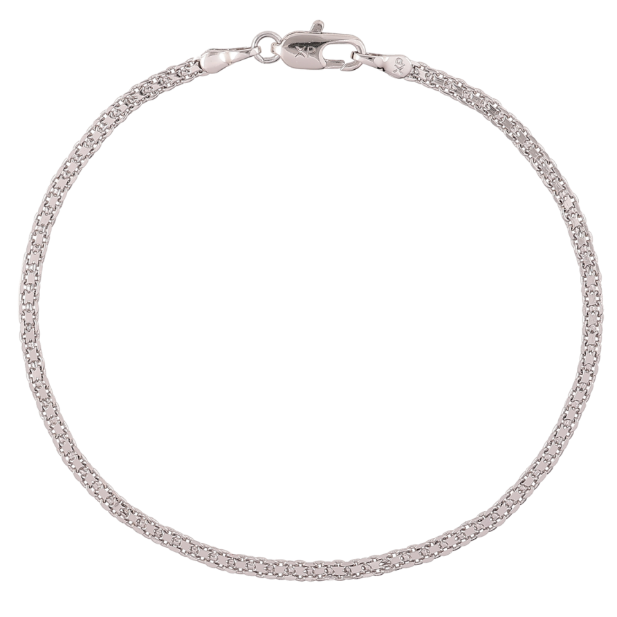 Браслет Xuping Родий Цепочка плетение Итальянский Бисмарк размер 19см х 2мм фото №1 Браслет Xuping Родий Цепочка плетение Итальянский Бисмарк размер 19см х 2мм фото №1