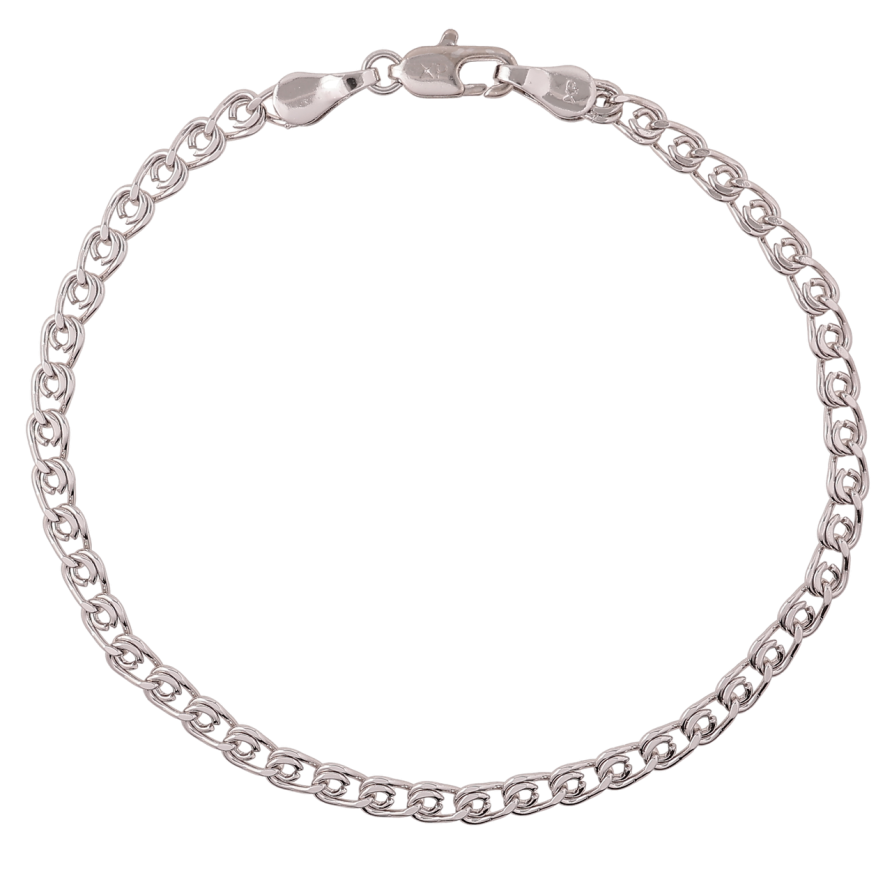 Браслет Xuping Родий Цепочка плетение Лав размер 19см х 3.5мм фото №1 Браслет Xuping Родий Цепочка плетение Лав размер 19см х 3.5мм фото №1