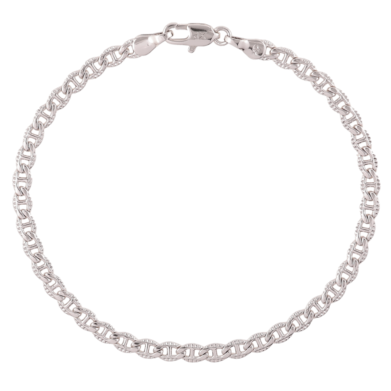 Браслет Xuping Родій «Ланцюжок плетіння Морський ланцюг з візерунком» розмір 19см х 3.5мм фото №1 Браслет Xuping Родій «Ланцюжок плетіння Морський ланцюг з візерунком» розмір 19см х 3.5мм фото №1