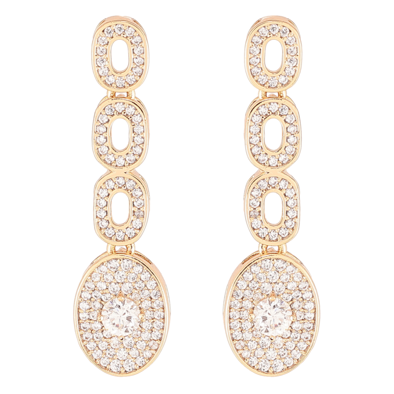 Сережки Xuping QQMM Позолота 18K пусети «Підвіски з інкрустацією цирконієм» фото №1 Сережки Xuping QQMM Позолота 18K пусети «Підвіски з інкрустацією цирконієм» фото №1