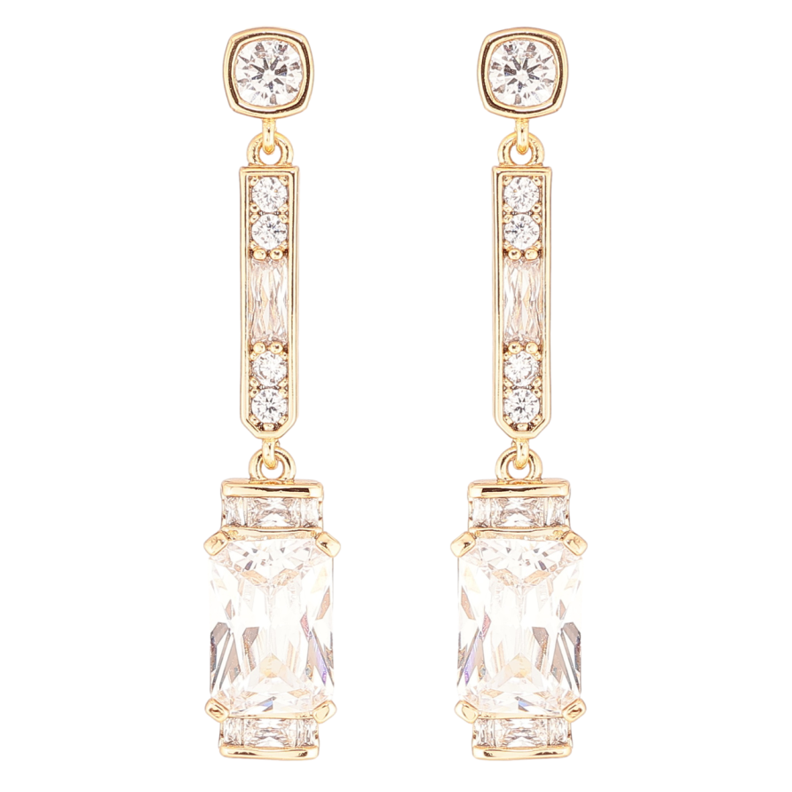 Серьги Xuping QQMM Позолота 18K пусеты Кристальные подвески с фианитами фото №1 Серьги Xuping QQMM Позолота 18K пусеты Кристальные подвески с фианитами фото №1