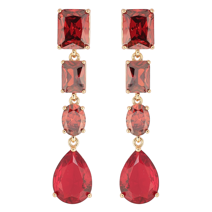 Сережки Xuping QQMM Позолота 18K пусети «Підвіски з червоних фіанітів» фото №20 Сережки Xuping QQMM Позолота 18K пусети «Підвіски з червоних фіанітів» фото №20