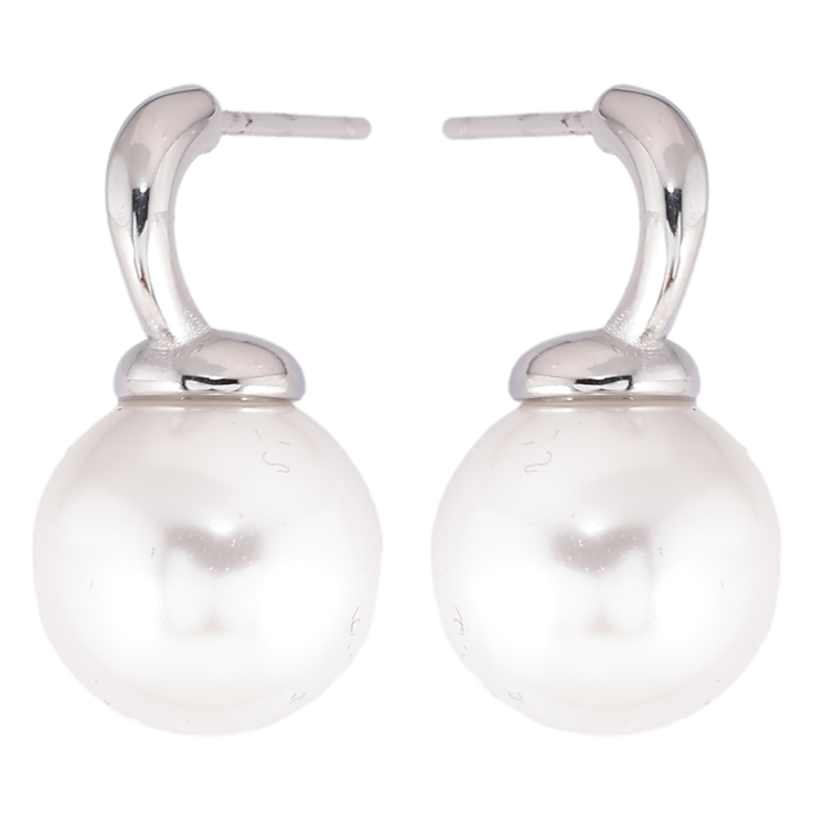 Серьги Xuping TTM Stainless Steel цвет Родий пусеты Жемчужины фото №23