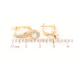 Серьги Xuping Позолота 18K английский замок Инкрустация цирконием фото №2