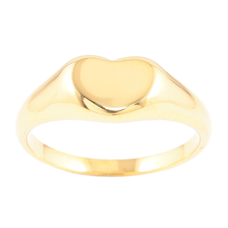 Каблучка Xuping TTM Stainless Steel Колір 14К «Сердечко» фото №11